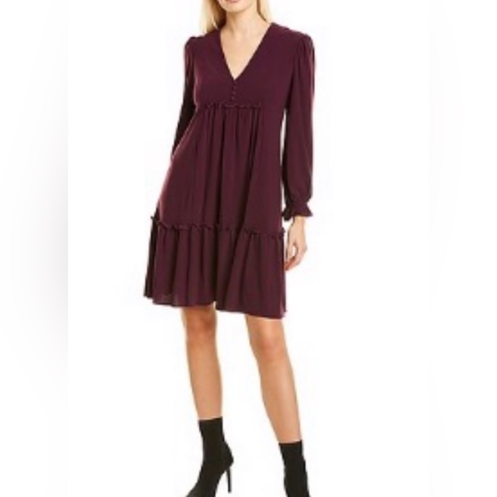 Deep Purple Ruffled Dress - Picture 12 of 12